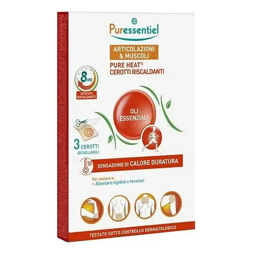 Puressentiel Cerotti Riscaldanti Pureheat Articolazioni&Muscoli 3 Pezzi