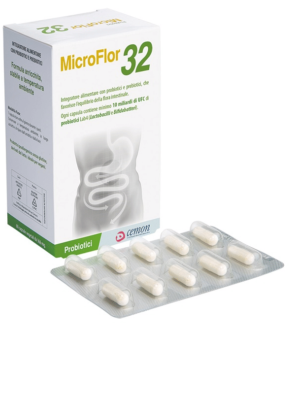 MICROFLOR 32 60 CAPSULE VEGETALI