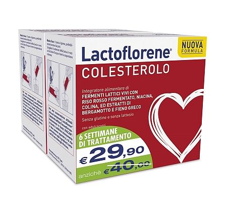 Lactoflorene Colesterolo Bipack 20 + 20 Bustine