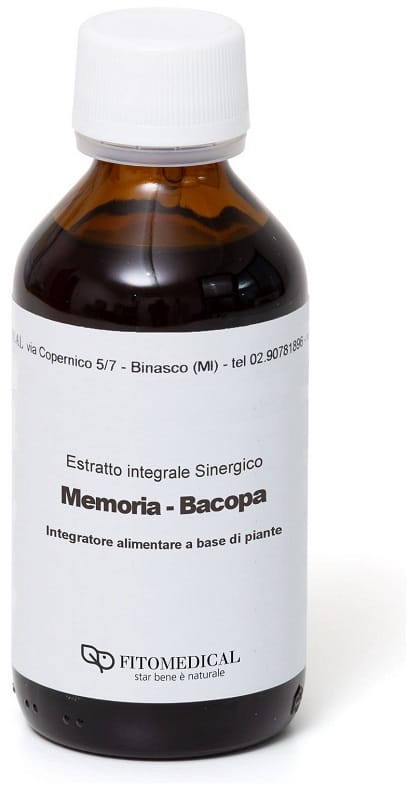 Bacopa Memoria Estratto Integrale Sinergico 100 Ml Preparato 20