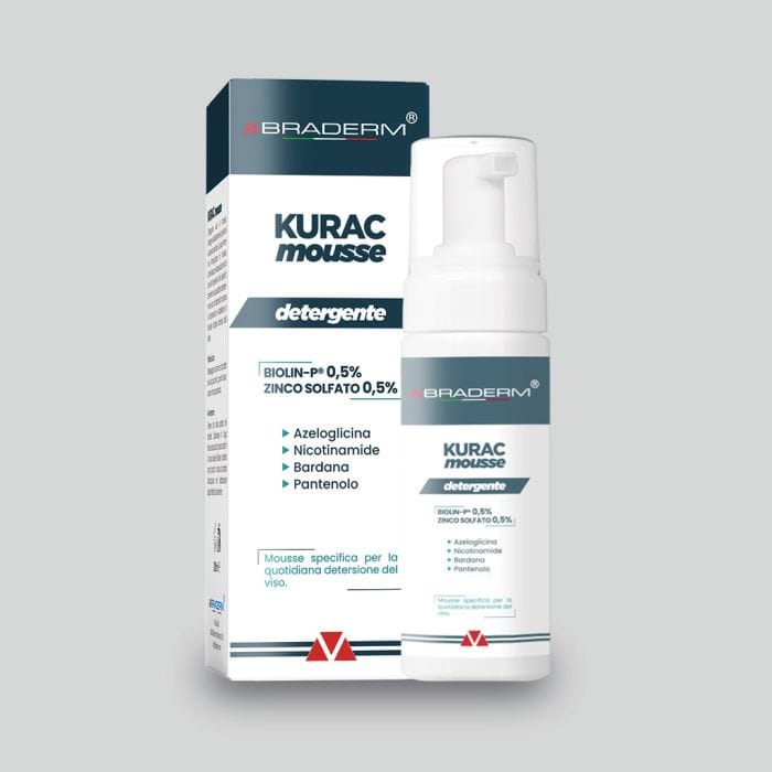 KURAC MOUSSE DETERGENTE VISO 200 ML BRADERM