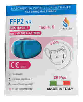MIA MASK7 MASCHERINA FFP2 SMALL ROSA 20 PEZZI