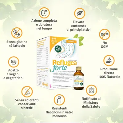 SALUGEA REFLUGEA FORTE 18 FLACONCINI DA 10 ML SALUGEA REFLUGEA FORTE 18 FLACONCINI DA 10 ML