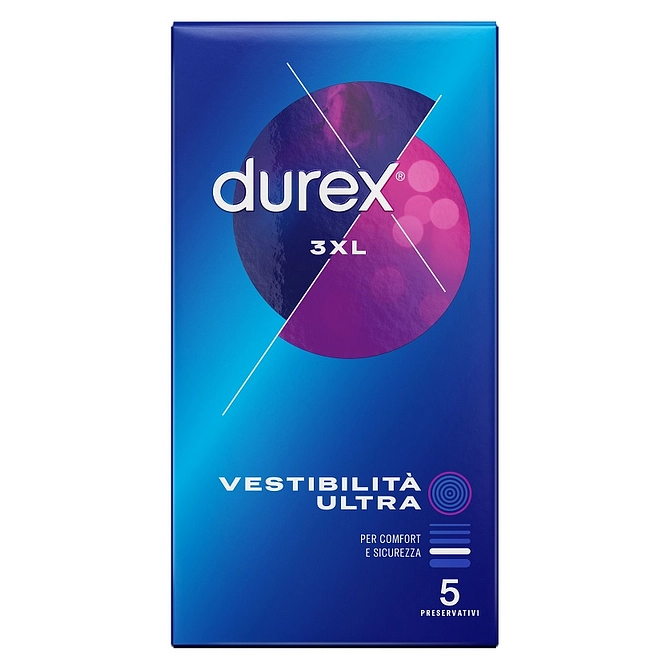 Preservativo Durex 3 Xl Vestibilita' Ultra 5 Pezzi