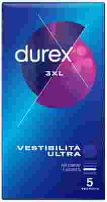PRESERVATIVO DUREX 3XL VESTIBILITA' ULTRA 5 PEZZI