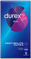 PRESERVATIVO DUREX 3XL VESTIBILITA' ULTRA 5 PEZZI