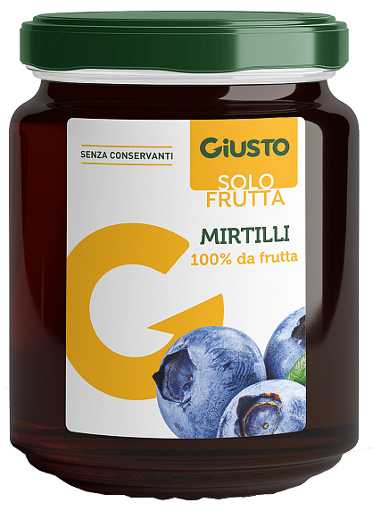 Giusto Solo Frutta Marmellata Mirtilli 284 G