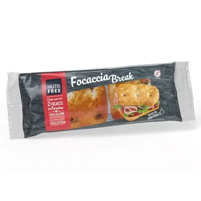 NUTRIFREE FOCACCIA BREAK 2 PEZZI DA 85 G NUTRIFREE FOCACCIA BREAK 2 PEZZI DA 85 G