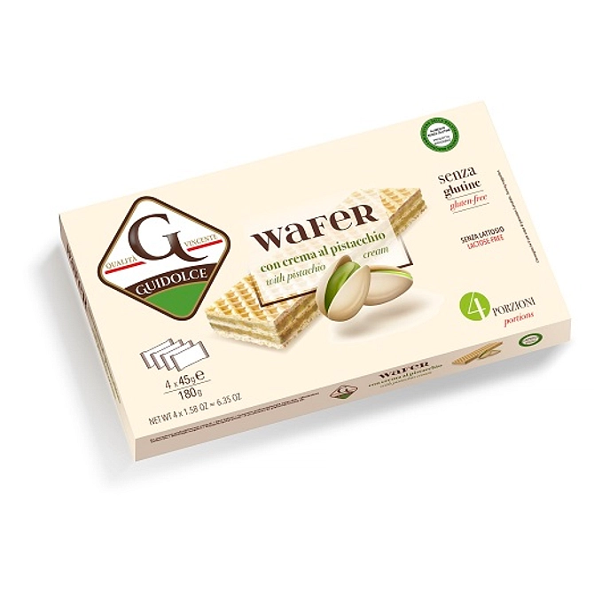 Wafer Con Crema Al Pistacchio 4 Porzioni X 45 G