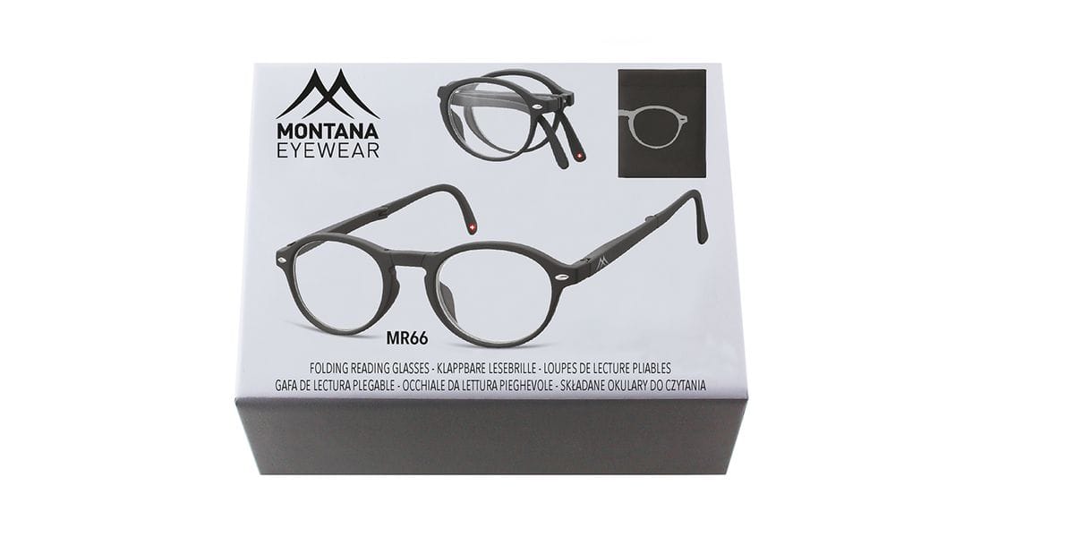 Occhiale Da Lettura Policarbonato Montana Eyewear Modello Box66 Nero +1,0-image