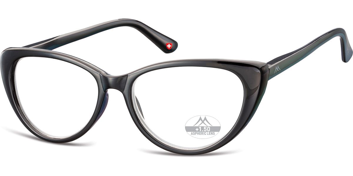 Occhiale Da Lettura Policarbonato Montana Eyewear Modello Hmr64 Nero Lucido +1,0-image