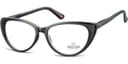 OCCHIALE DA LETTURA POLICARBONATO MONTANA EYEWEAR MODELLO HMR64 NERO LUCIDO +3,0