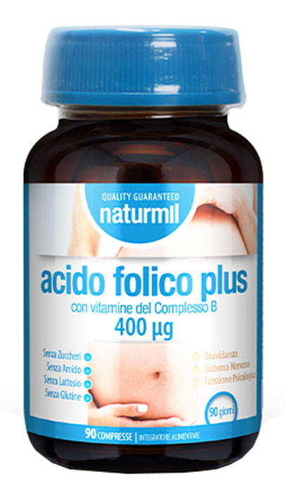 NATURMIL ACIDO FOLICO PLUS 400 MCG 90 COMPRESSE