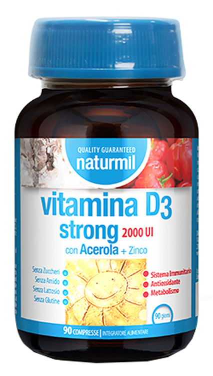 Naturmil Vitamina D3 Strong 2000 Ui 90 Compresse