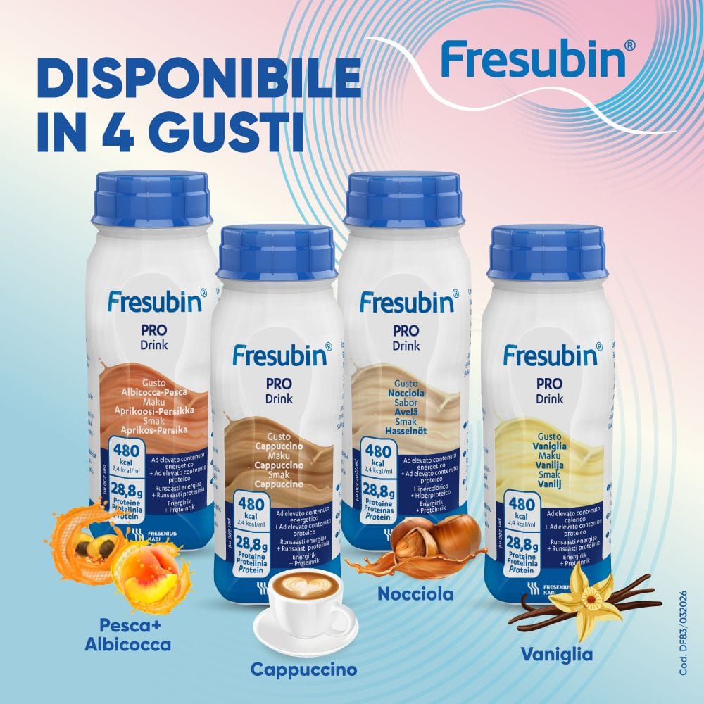 FRESUBIN PRO DRINK ALBICOCCA-PESCA 4 FLACONI X 200 ML