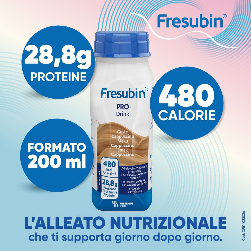 FRESUBIN PRO DRINK CAPPUCCINO 4 FLACONI X 200 ML
