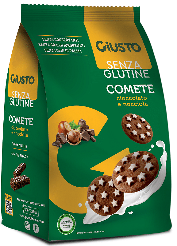 Giusto Senza Glutine Comete Biscotti 200 G