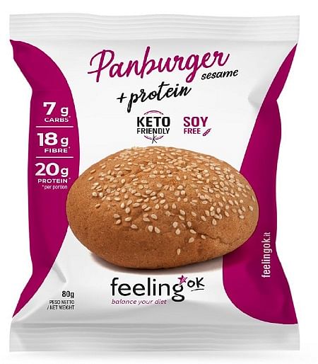 Feeling Ok Pan Burger Start 80 G