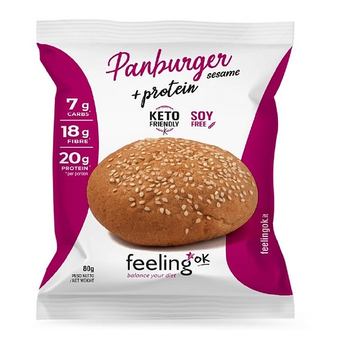 Feeling Ok Pan Burger Start 80 G