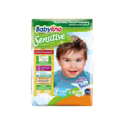 BABYLINO SENSITIVE PANNOLINO 7 XL PLUS 15+KG 14 PEZZI