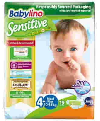 BABYLINO SENSITIVE VALUE PANNOLINO 4+ MAXI PLUS 10-15KG 46 PEZZI