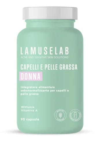 LAMUSELAB CAPELLI E PELLE GRASSA DONNA 90 CAPSULE