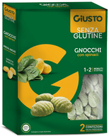 GIUSTO SENZA GLUTINE GNOCCHI SPINACI 500 G