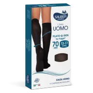 CALZA SAUBER UOMO QSKIN 140 GESSATO BORDEAUX NERO S/M