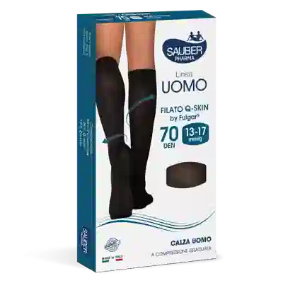 CALZA SAUBER UOMO QSKIN 140 GESSATO BORDEAUX NERO S/M