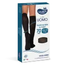 CALZA SAUBER UOMO QSKIN 140 GESSATO BORDEAUX NERO L/XL