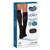 CALZA SAUBER UOMO QSKIN 140 GESSATO BORDEAUX NERO L/XL