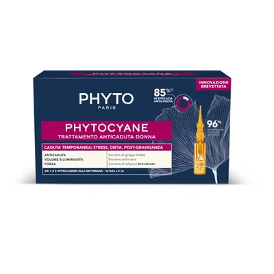 PHYTOCYANE FIALE DONNA CADURA TEMPORANEA 12 FIALE DA 5 ML PHYTOCYANE FIALE DONNA CADURA TEMPORANEA 12 FIALE DA 5 ML