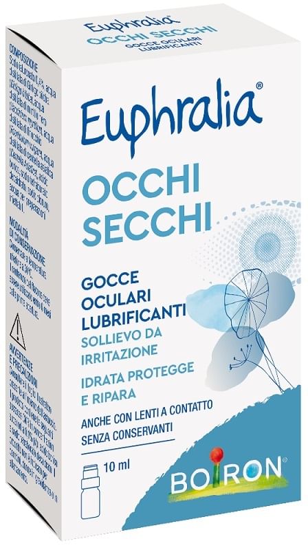 GOCCE OCUALRI LUBRIFICANTI EUPHRALIA OCCHI SECCHI 10 ML