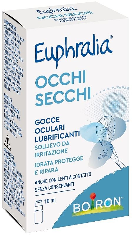 Gocce Ocualri Lubrificanti Euphralia Occhi Secchi 10 Ml