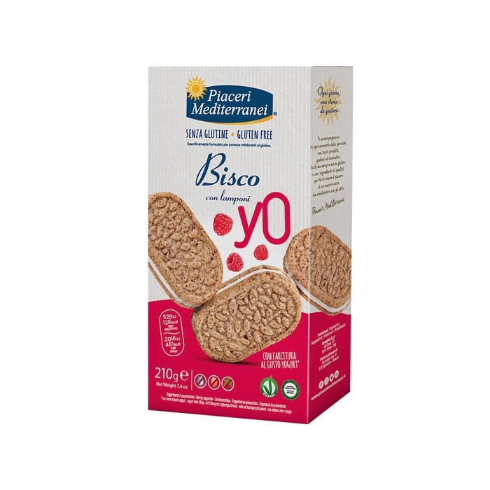 Piaceri Mediterranei Bisco Yo Lamponi 210 G