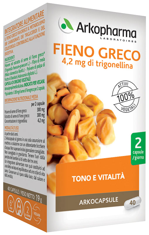 Arkocapsule Fieno Greco 40 Capsule