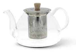 NEAVITA TEIERA DI VETRO CON FILTRO IN ACCIAIO MARIGOLD DA 1000 ML