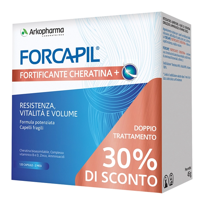 Forcapil Fortificante Cheratina+ Promo 120 Capsule Prezzo Speciale