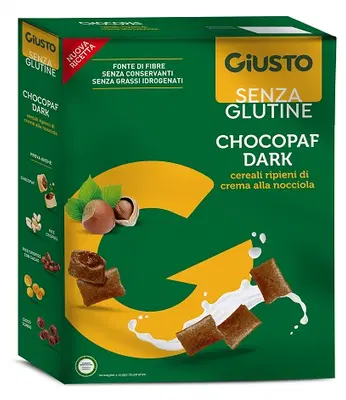 GIUSTO SENZA GLUTINE CHOCOPAFF DARK 300 G GIUSTO SENZA GLUTINE CHOCOPAFF DARK 300 G