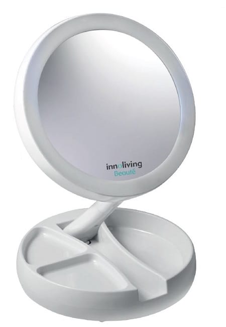 SPECCHIO LUMINOSO DOPPIO LATO PIEGHEVOLE