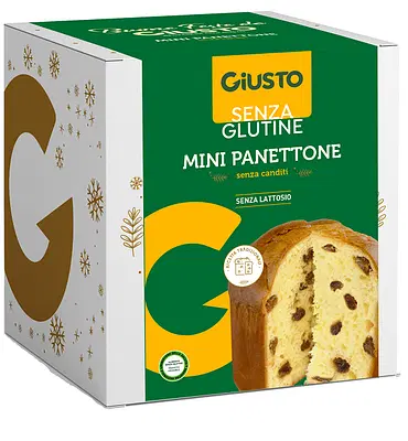 GIUSTO SENZA GLUTINE MINI PANETTONE CLASSICO 100 G GIUSTO SENZA GLUTINE MINI PANETTONE CLASSICO 100 G