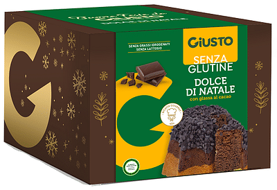 GIUSTO SENZA GLUTINE DOLCE DI NATALE PANDORO CIOCCOLATO 500 G