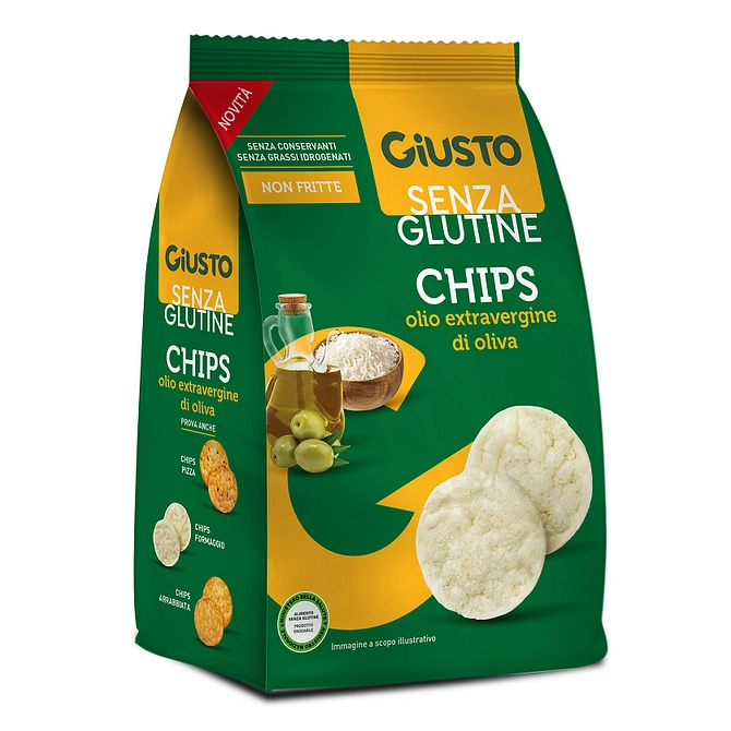 Giusto Senza Glutine Chips Olio Extravergine Di Oliva 40 G