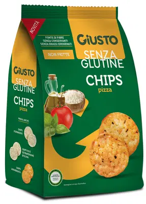 GIUSTO SENZA GLUTINE CHIPS PIZZA 40 G GIUSTO SENZA GLUTINE CHIPS PIZZA 40 G