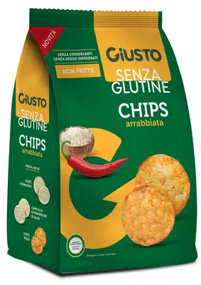 GIUSTO SENZA GLUTINE CHIPS ARRABBIATA 40 G GIUSTO SENZA GLUTINE CHIPS ARRABBIATA 40 G