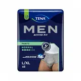TENA MEN PANTS ACTIVE FIT GREV L/XL