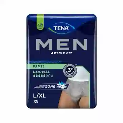 TENA MEN PANTS ACTIVE FIT GREV L/XL