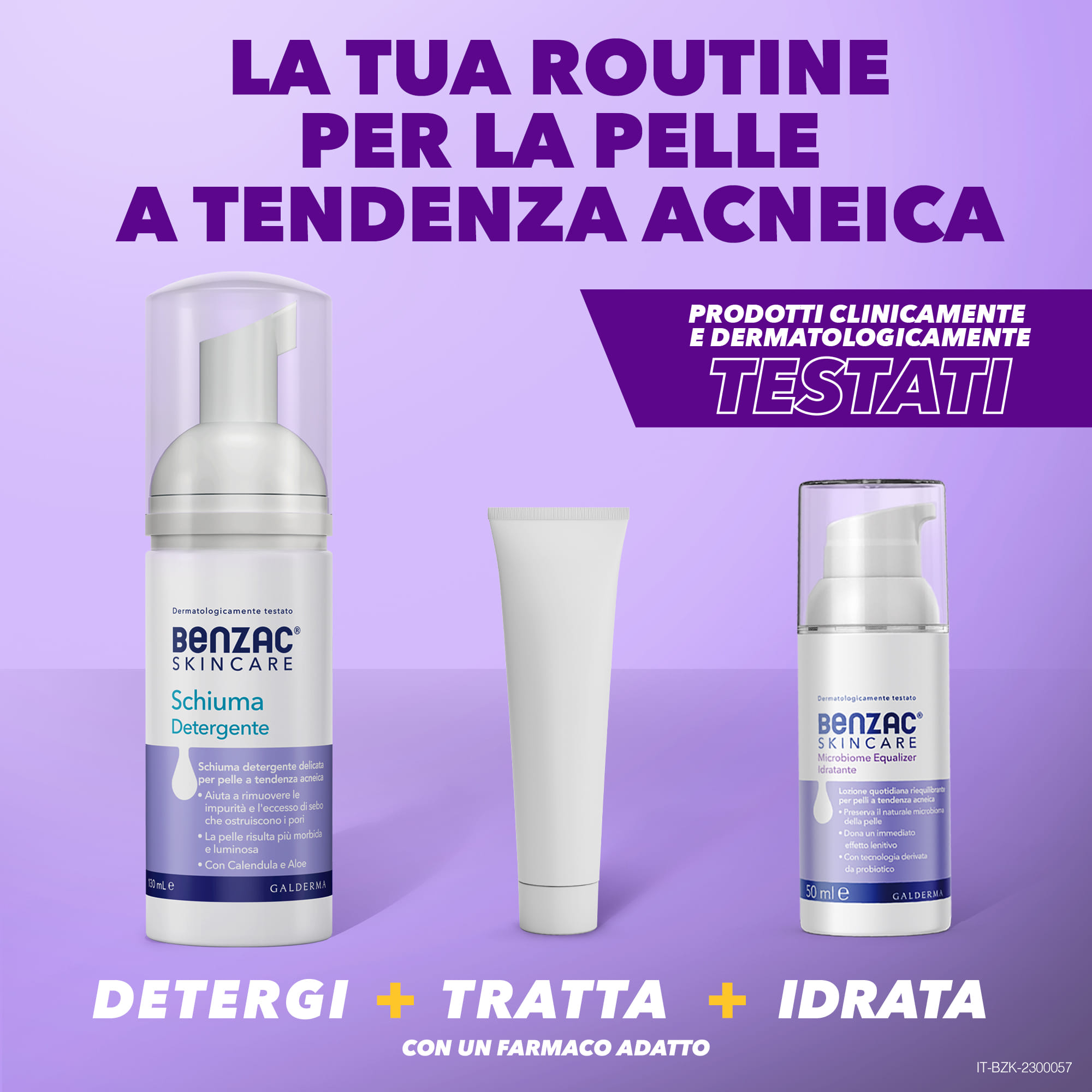 BENZAC SKINCARE SCHIUMA DETERGENTE 130 ML