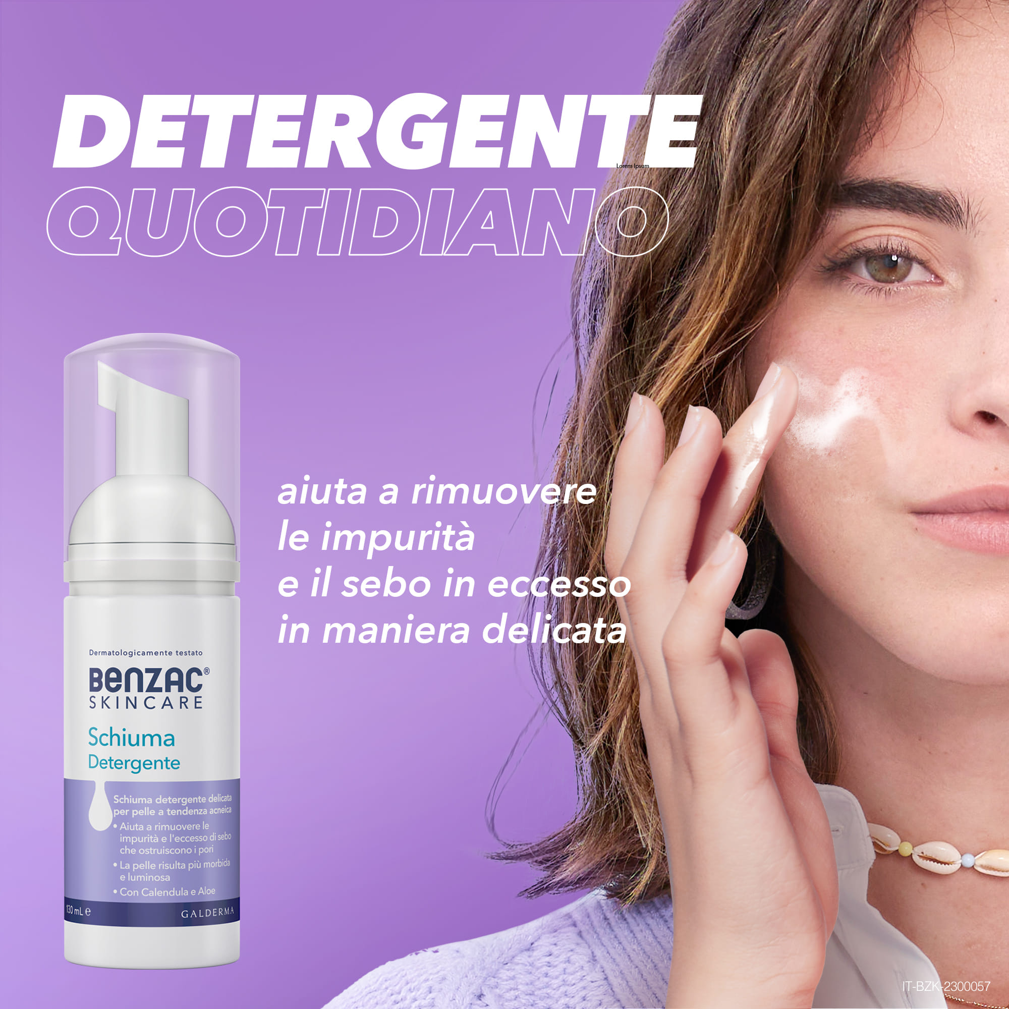 BENZAC SKINCARE SCHIUMA DETERGENTE 130 ML