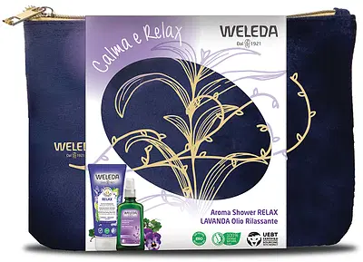WELEDA CALMA E RELAX 1 POCHETTE BLU + 1 SLEEVE RELAX + 1 DOCCIA RELAX 200 ML + 1 OLIO LAVANDA 100 ML WELEDA CALMA E RELAX 1 POCHETTE BLU + 1 SLEEVE RELAX + 1 DOCCIA RELAX 200 ML + 1 OLIO LAVANDA 100 ML